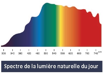 luminothérapie spectre des couleurs